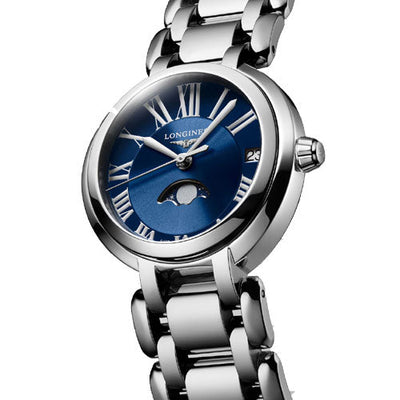 Longines PrimaLuna Blue Dial Women 30.5mm