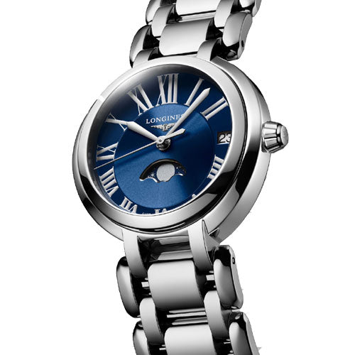 Longines PrimaLuna Blue Dial Women 30.5mm