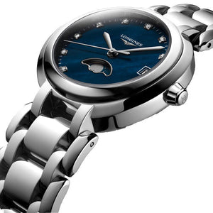 Longines Primaluna Blue mother-of-pearl Dial Women 30.5mm