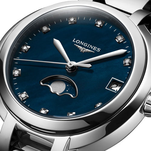 Longines Primaluna Blue mother-of-pearl Dial Women 30.5mm