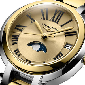 Longines PrimaLuna Gilt Dial Women 30.5mm