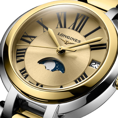 Longines PrimaLuna Gilt Dial Women 30.5mm