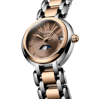 Longines PrimaLuna Taupe Dial Women 30.5mm
