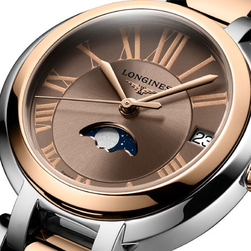 Longines PrimaLuna Taupe Dial Women 30.5mm