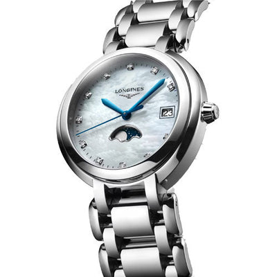 Longines Primaluna White mother-of-pearl Dial Women 34mm
