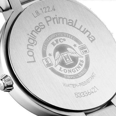 Longines PrimaLuna White Mother-Of-Pearl Dial Women 30mm