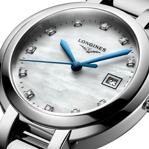 Longines PrimaLuna White Mother-Of-Pearl Dial Women 30mm