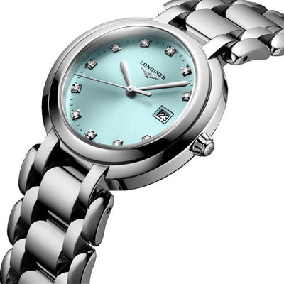 Longines Primaluna Sunray blue dial Women 30 mm
