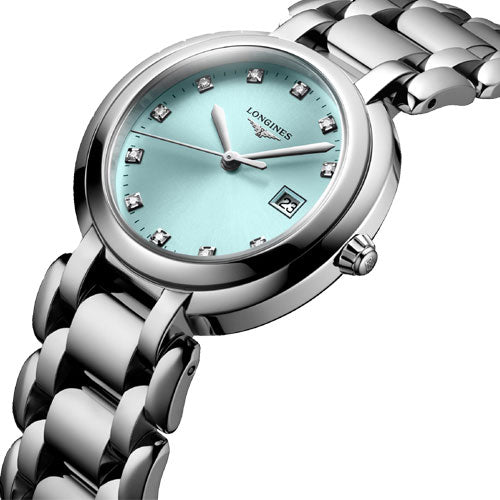 Longines Primaluna Sunray blue dial Women 30 mm