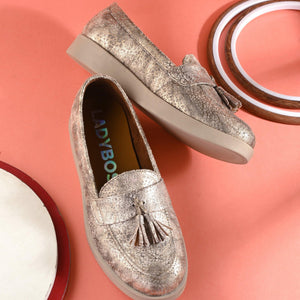 Shine-On Casual Loafers by Lady Boss