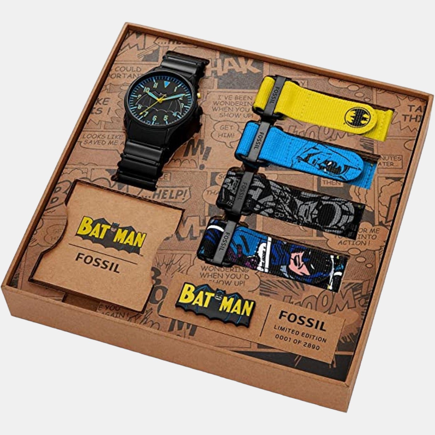 Batman Legacy Men Quartz Black Dial Digital Stainless Steel Watch LE1129SET