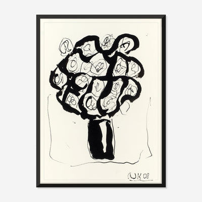Ink Flower 5 Wall Art by Arthur Krakower