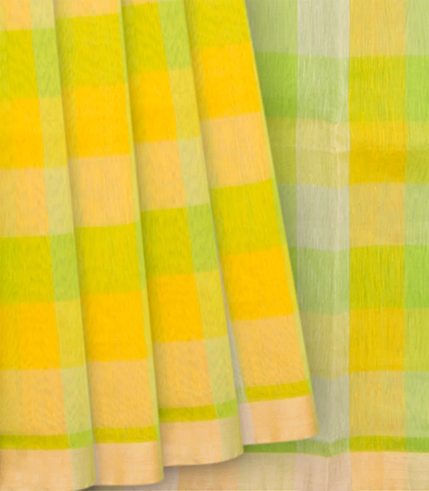 Multi Coloured Handwoven Linen Saree