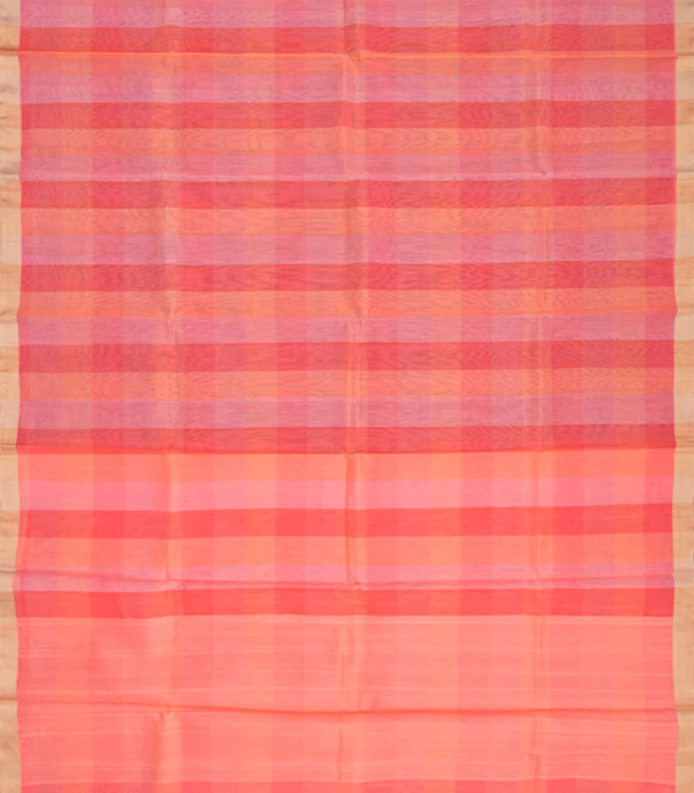 Multi Coloured Handwoven Linen Saree