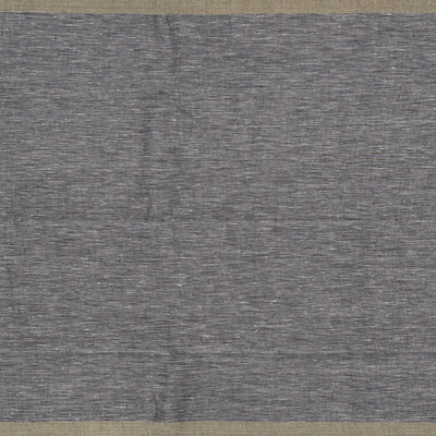 Grey Handwoven Cotton Linen Saree