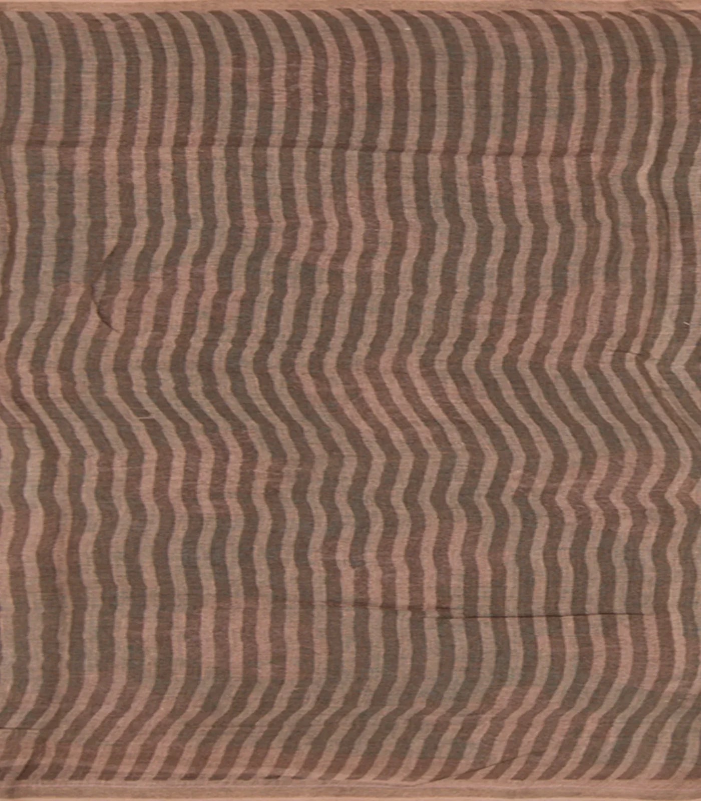 Teal Handwoven Cotton Linen Saree