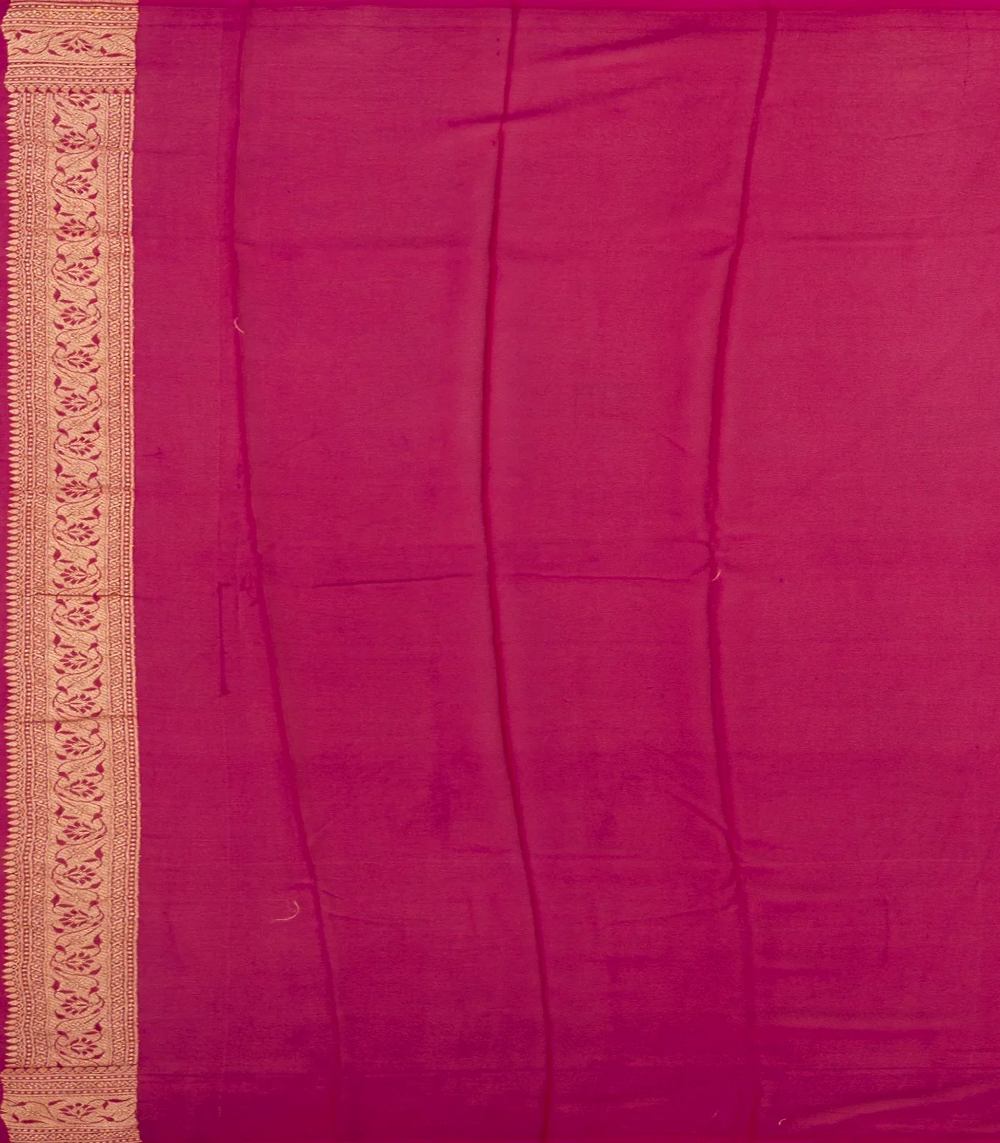 Bottle Green Banarasi Khaddi Georgette Saree With Mango Motifs-Bottle Green