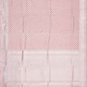 Dusty Pink Handwoven Linen Saree With Coin Motifs-Dusty Pink