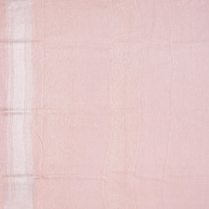 Dusty Pink Handwoven Linen Saree With Coin Motifs-Dusty Pink