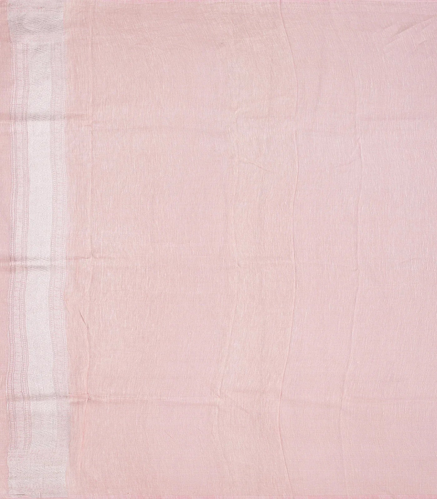 Dusty Pink Handwoven Linen Saree With Coin Motifs-Dusty Pink