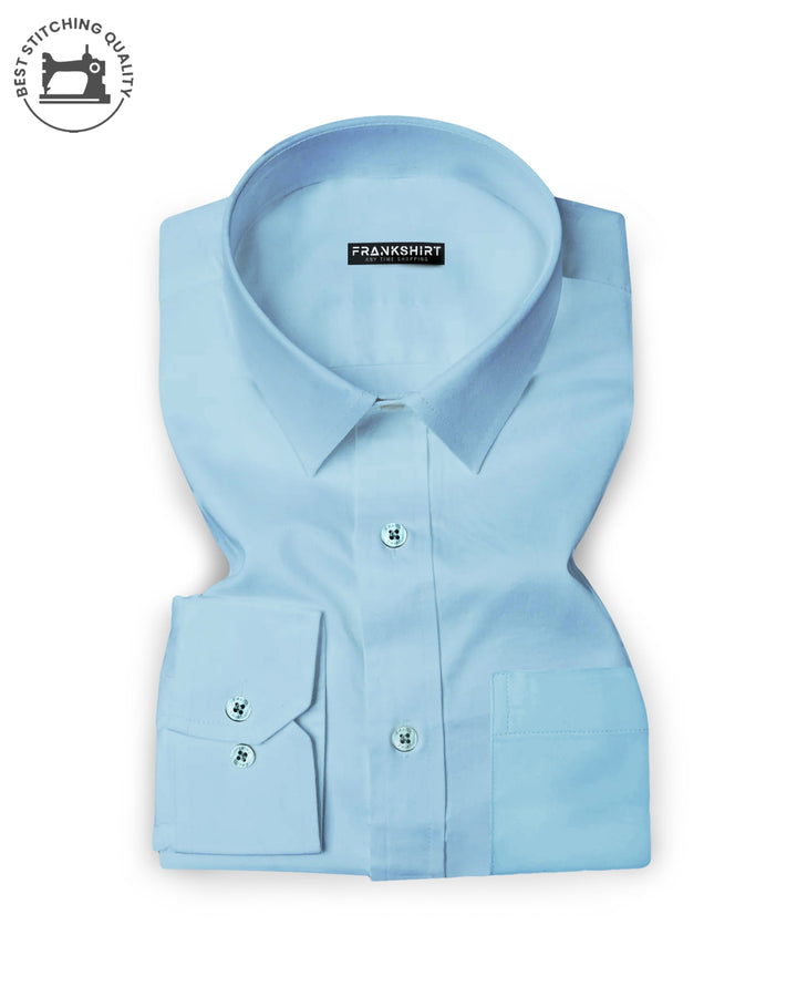 Sky Blue I Formal Shirt I Regular Fit I 100% Cotton Shirt