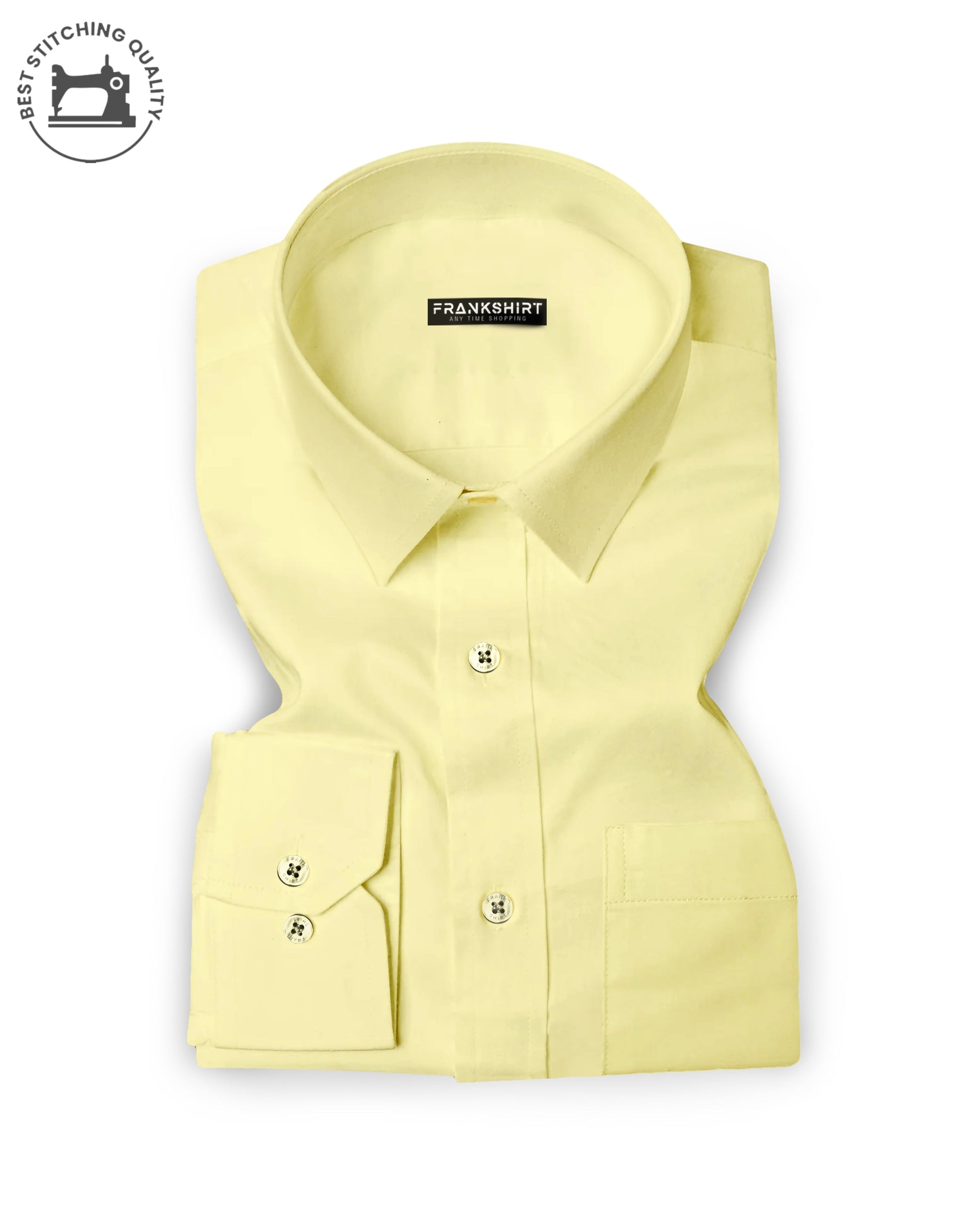 Lemon I Formal Shirt I Regular Fit I 100% Cotton Shirt
