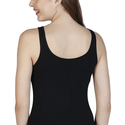 Broad Straps Body Hugging Modal Vest (Pack of 2) - Black-White