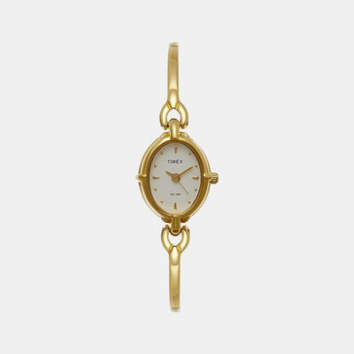 Classics Women Quartz White Dial Analog Stainless Steel Watch LK04