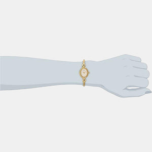 Classics Women Quartz White Dial Analog Stainless Steel Watch LK04