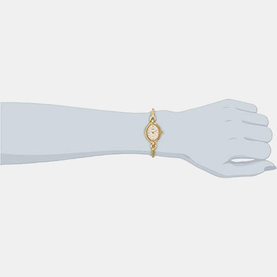 Classics Women Quartz White Dial Analog Stainless Steel Watch LK04