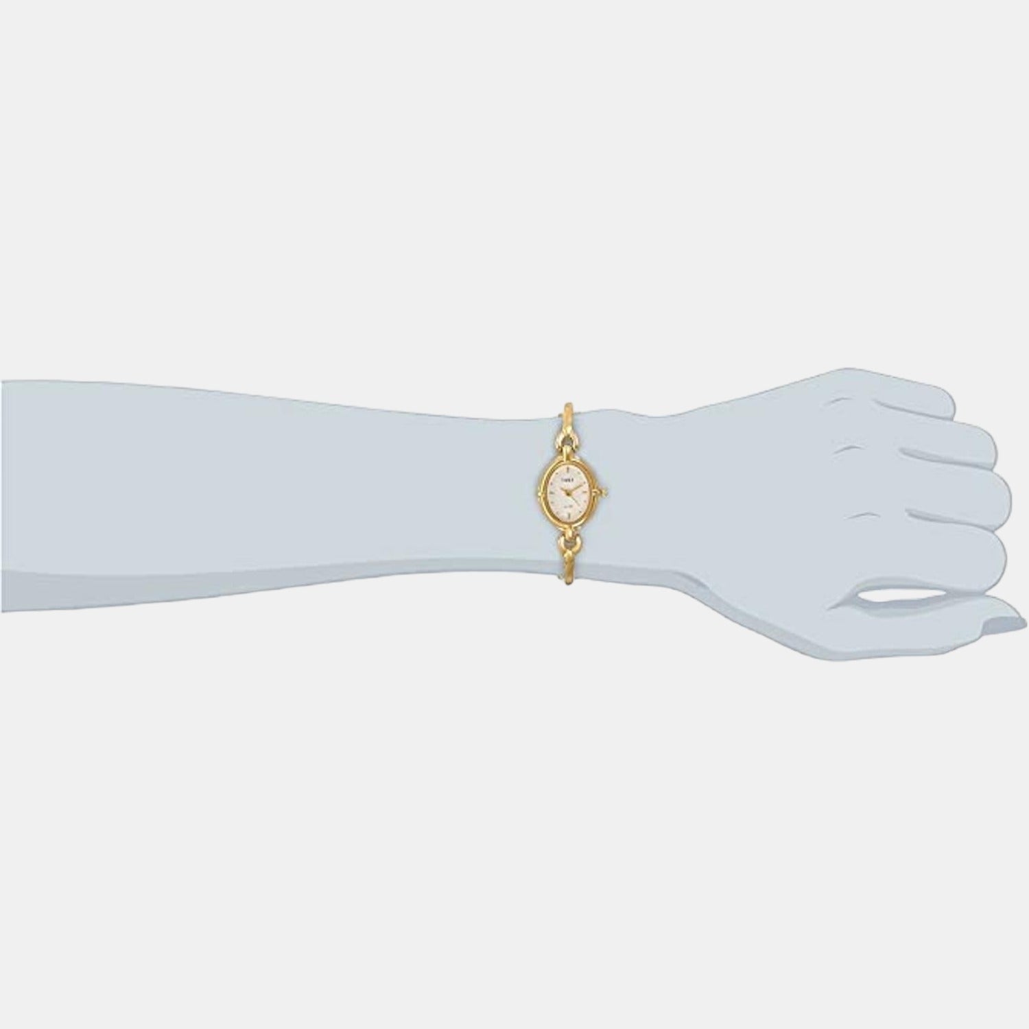 Classics Women Quartz White Dial Analog Stainless Steel Watch LK04