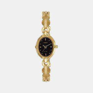 Classics Women Quartz Black Dial Analog Stainless Steel Watch LK05