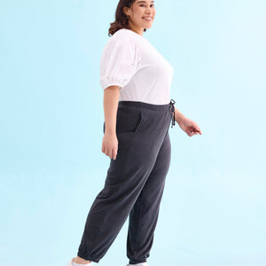 Women Solid Antra Melanges Mid Rise Casual Joggers