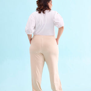 Women Solid Light Beige Mid Rise Casual Joggers