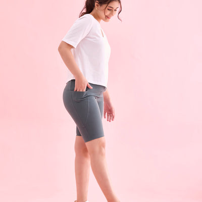 Women Solid Olive Green High Rise Active Shorts