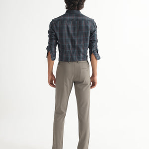 Rare Rabbit Men's Lome Navy Cotton Fabric Full Sleeves Checks Shirt