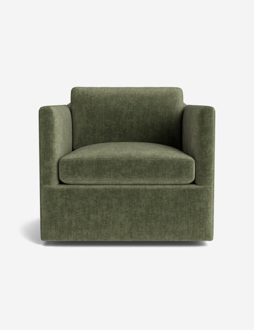Moss Performance Striated Velvet