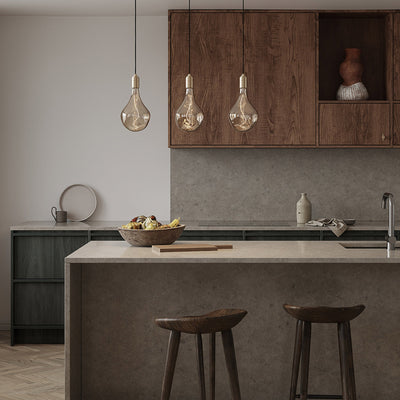 Triple Linear Pendant Light with Voronoi II by Tala