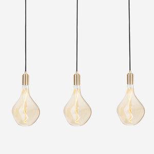 Triple Linear Pendant Light with Voronoi II by Tala