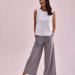 Women Grey Viscose Mid Rise Printed Palazzo