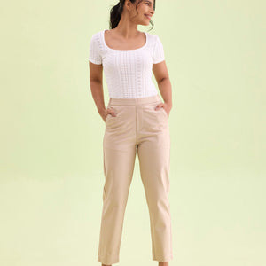Women Khaki Chinos Trousers