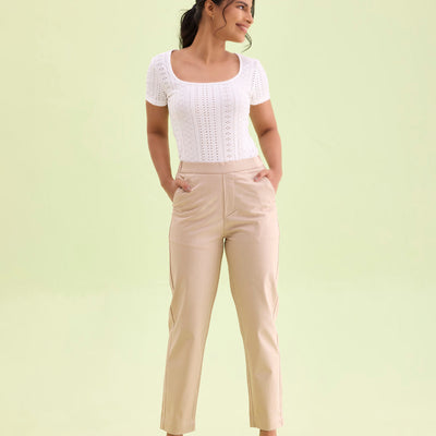 Women Khaki Chinos Trousers