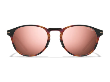 Matte Tortoise Frame - Rose Gold Mirror Lens