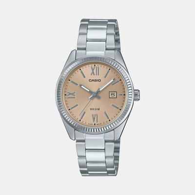 Enticer Women Quartz Beige Dial Analog Stainless Steel Watch A2361