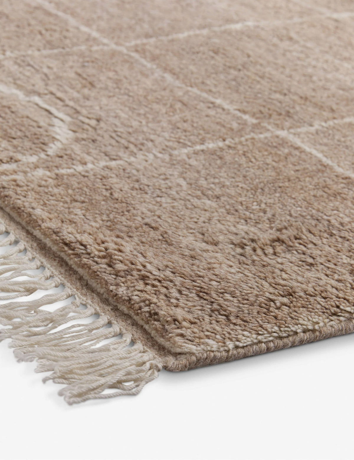 Irregular Grid Hand-Knotted Wool Rug by Sarah Sherman Samuel