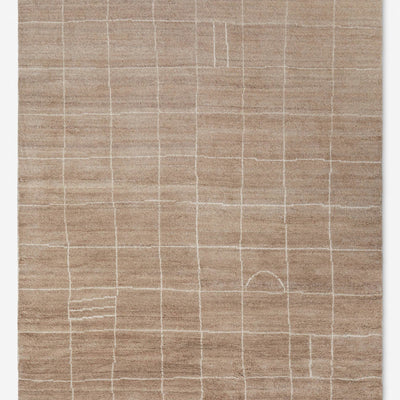 Irregular Grid Hand-Knotted Wool Rug by Sarah Sherman Samuel