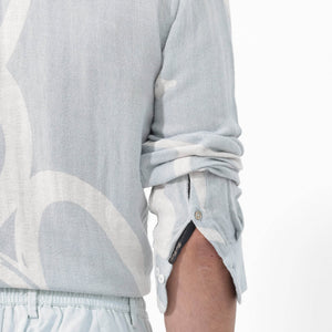 Rare Rabbit Mens Lusia Off White Cotton Fabric Regular Collar Herringbone Full Sleeves Regular Fit