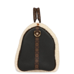 Louis Vuitton Teddy Monogram Shearling Speedy 25 Bandouliere