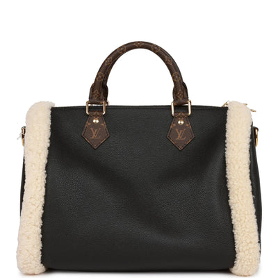 Louis Vuitton Teddy Monogram Shearling Speedy 25 Bandouliere