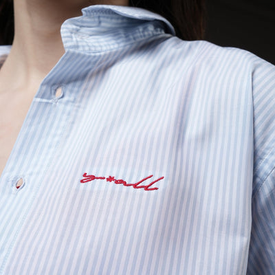 Still Line - Blue Pinstripe